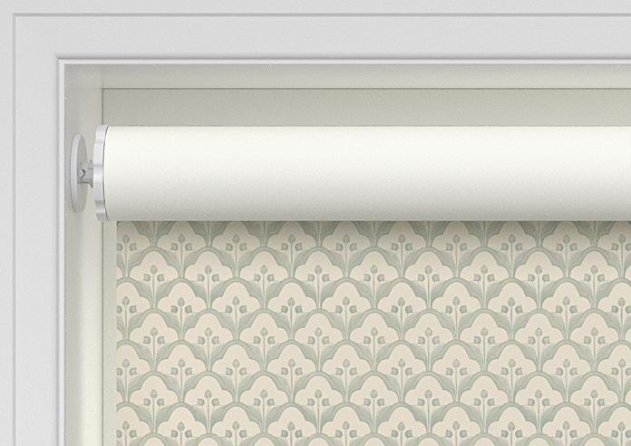 Trellis Prints, Scallop and Bud Green - Twist&Fit Roller Blind - Image 9